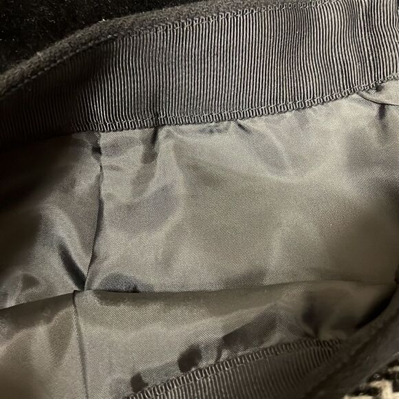 J Crew black wool postage stamp chevron skirt Sz 6 - Picture 8 of 8